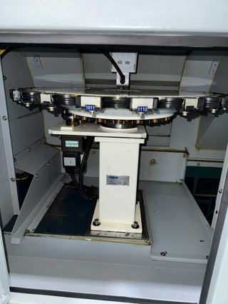台湾新虎将GT-175V高速龙门加工中心/带刀库，行程1200*720*500工作台1200*720门宽1000门高700/HSK-A63主轴，24000转，西门子系统/三轴THK滚柱线轨，丝杆中空内冷/选配海德汉光栅尺，波龙对刀仪/2014年产/不改铭牌不翻新/在位使用中-6