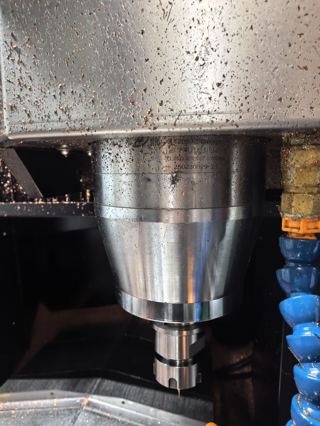 同款两台昌新TC-650精雕铜公机，带刀库，BT30主轴24000转，丝杆螺距5mm，三菱E80系统，2025年，使用几百小时-3