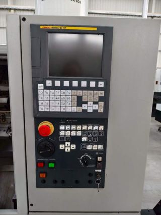 【现货】18年津上M08J-II数控车床
发那科Oi-TF系统｜8寸液压卡盘｜12工位刀塔
主轴最高6000转，整机重量3300kg
自带油雾收集器+自动排屑机
液压单元SHE-105D（1.5kW/4.0MPa）
日系经典机型，状态极佳！-3