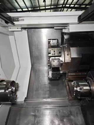 韩国原装斗山PUMA2100MS双主轴车床车铣复合，8寸三千里卡盘，副主轴6寸，带动力头，过棒料65，有效加工长度760，带排屑机，大厂闲置少用-2
