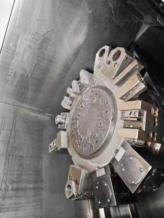 韩国原装斗山PUMA2100MS双主轴车床车铣复合，8寸三千里卡盘，副主轴6寸，带动力头，过棒料65，有效加工长度760，带排屑机，大厂闲置少用-5